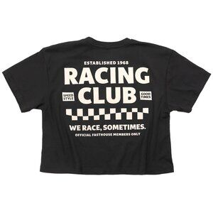 Fasthouse Members Only Women's Crop Tee - Black XL